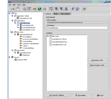 Duke's Bank Modules and Components